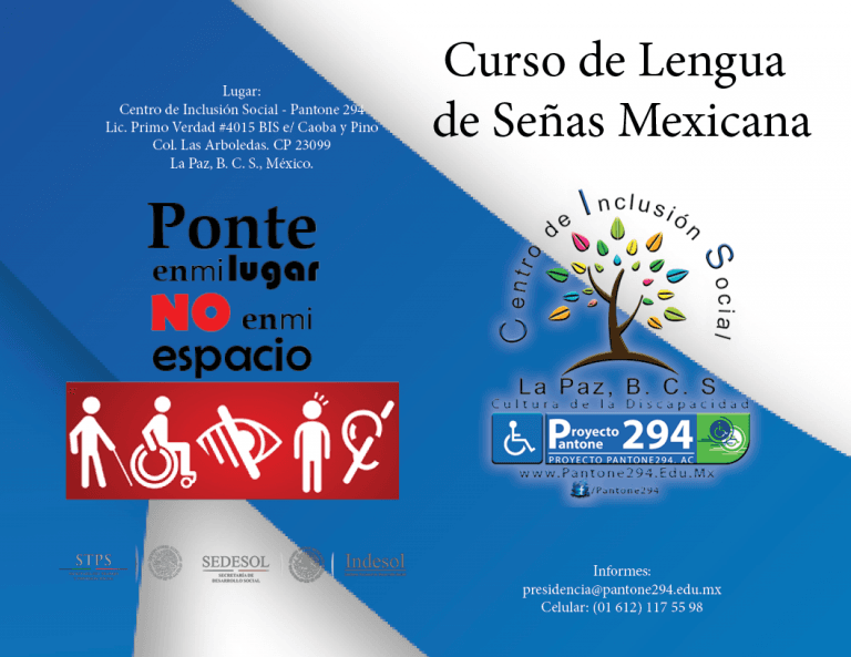 Folleto Diptico Pantone 294 Curso CIS 2018