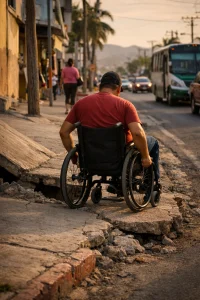 La Paz y la deuda invisible: 35 mil personas con discapacidad siguen atrapadas entre banquetas rotas y transporte inaccesible