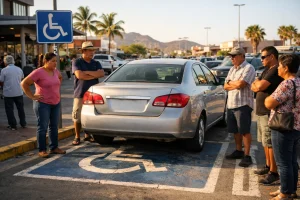 Indignaci&oacute;n en La Paz: invaden cajones para discapacidad y se dispara el reclamo ciudadano por impunidad vial