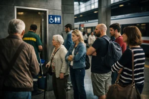 Indignaci&oacute;n en Alicante: video viral destapa abuso de ba&ntilde;os accesibles y falta de civismo en estaci&oacute;n de trenes