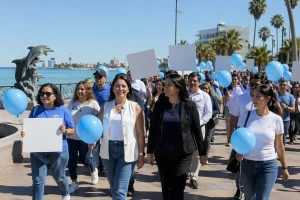 CEDHBCS se suma a la Gran Marcha por el Autismo 2026 en La Paz y enciende llamado por derechos reales